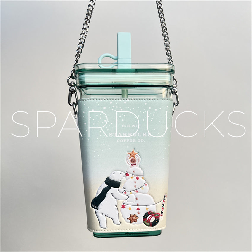 20oz China Polar Bear Cold Cup with Sleeve