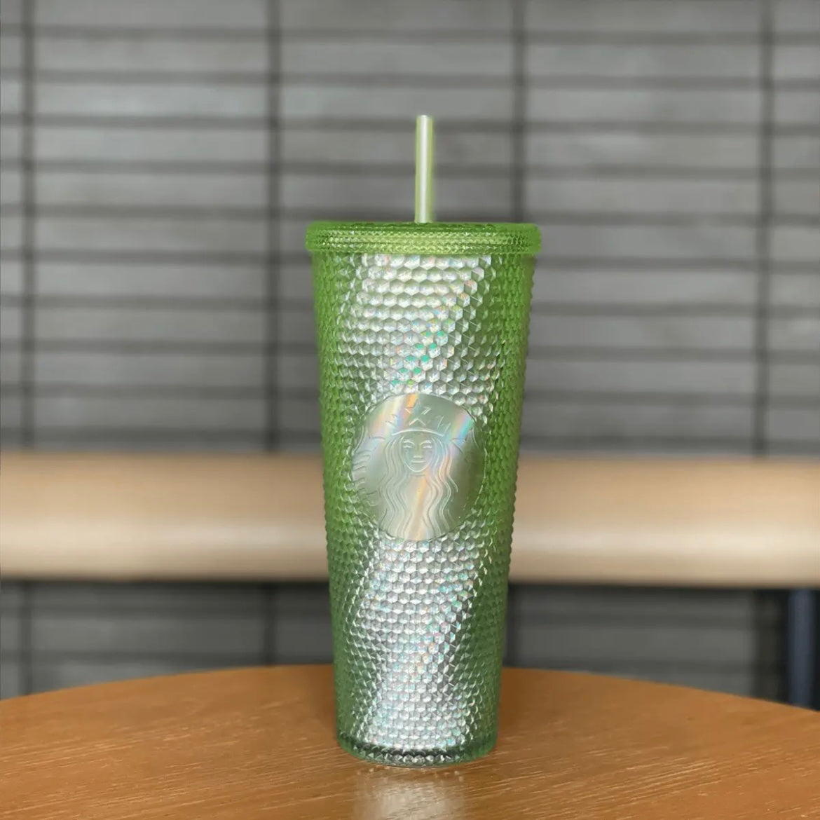 24oz China Green Apple Studded Cup