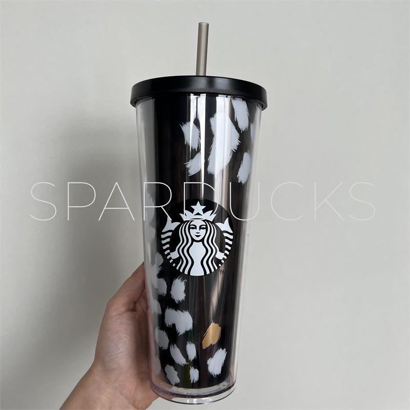 24oz Indonesia Black White Cold Cup