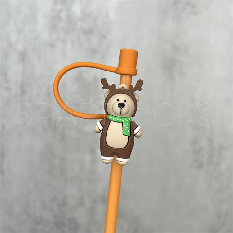 7mm Cute Straw Topper *Dear Bear
