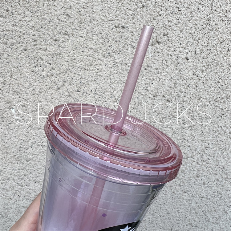 16oz China 2016 Pink Plastic Cold Cup HTF