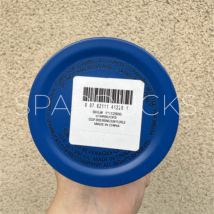 20oz China Blue Flowers SS Tumbler