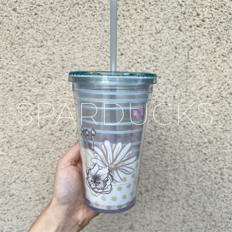 Butterfly Starbucks Cup Reusable Cup Butterfly Glitter -  in