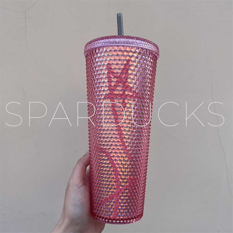 24oz HK Blackpink Pink Studded Cup with Box