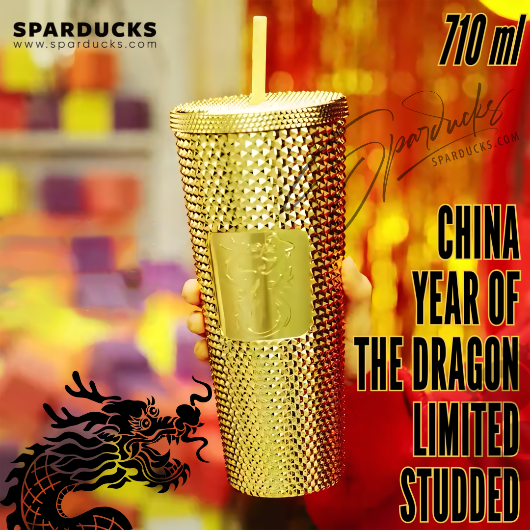 24oz Taiwan 24th Bling Gold Studded Cup – SPARDUCKS