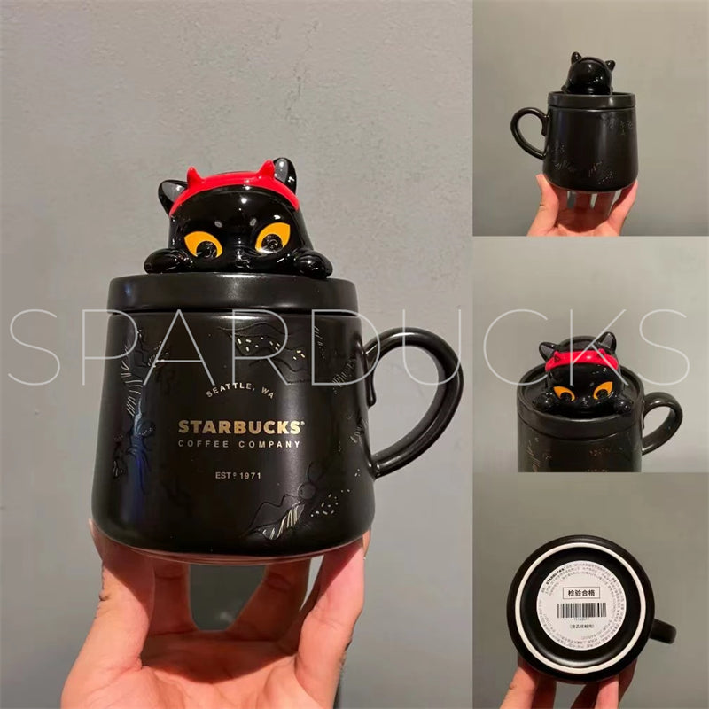 13oz Halloween Black Cat Mug – SPARDUCKS