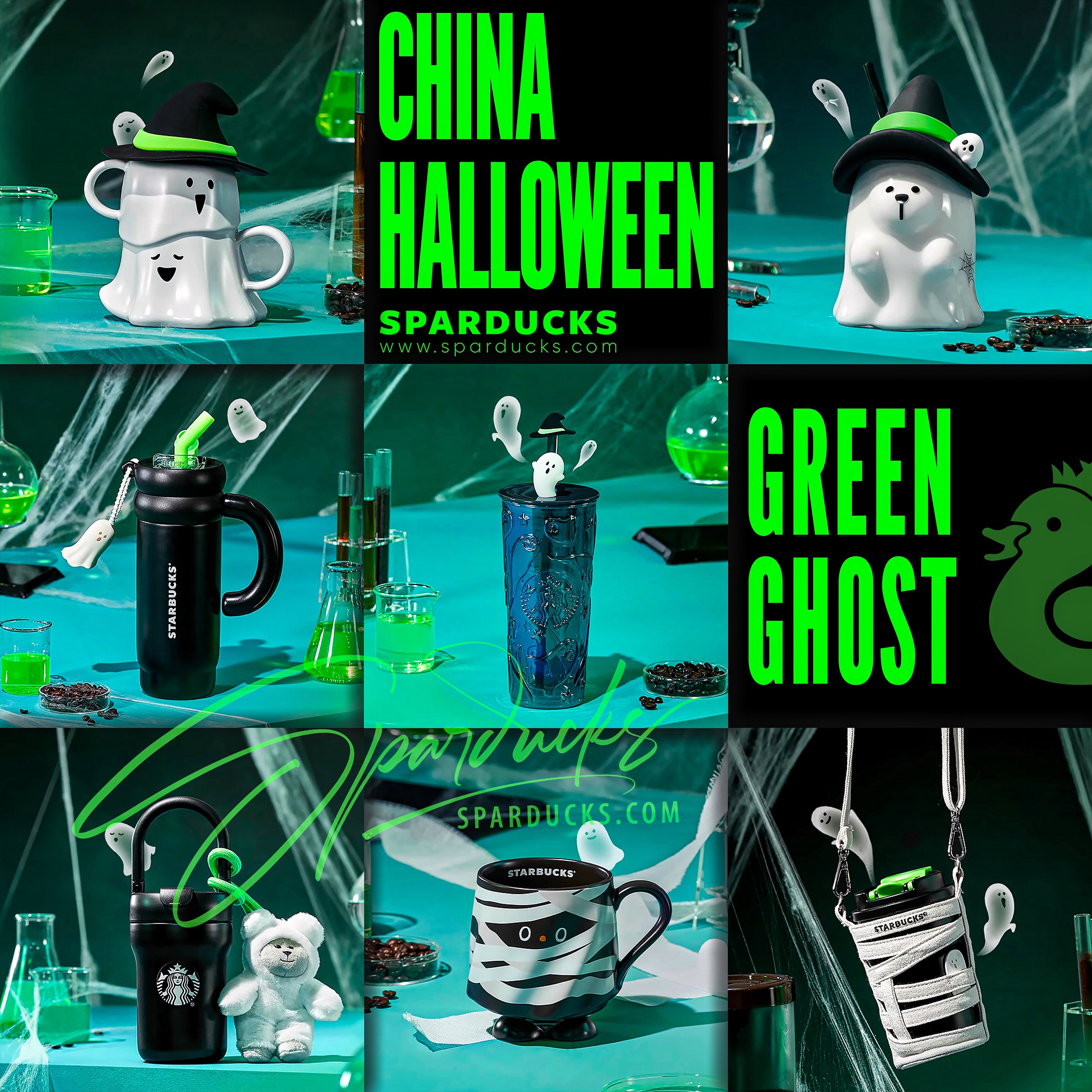 12ct glow-in-the-dark halloween plastic cups green Halloween Green Ghost Series <15th Oct. 2024> – SPARDUCKS