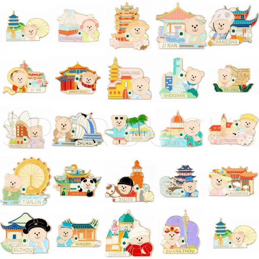 China City Exclusive Bear Fridge Magnet – SPARDUCKS