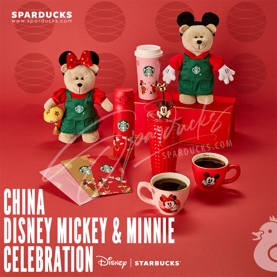 スターバックスStarbucks ミッキー・ミニー ぬいぐるみ 2025 New 2025 Starbucks China Coffee Disney Mickey Mouse and