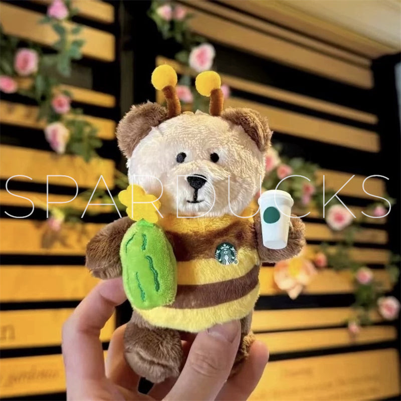 China Spring Day Plush Bear Ornament Keychian