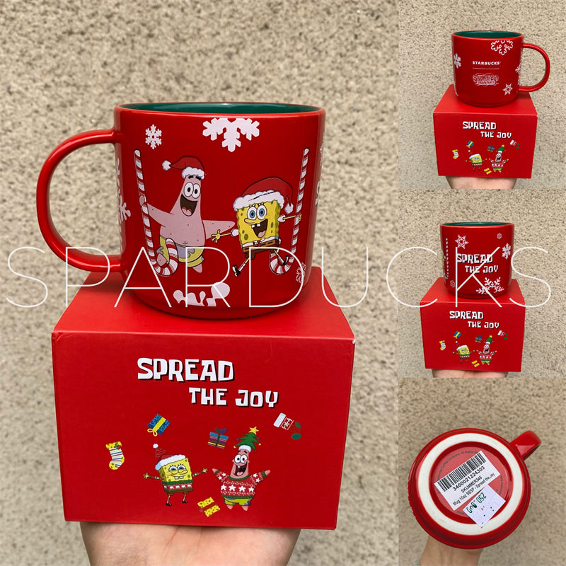 10oz Indonesia SpongeBob Co-Branded Red Mug