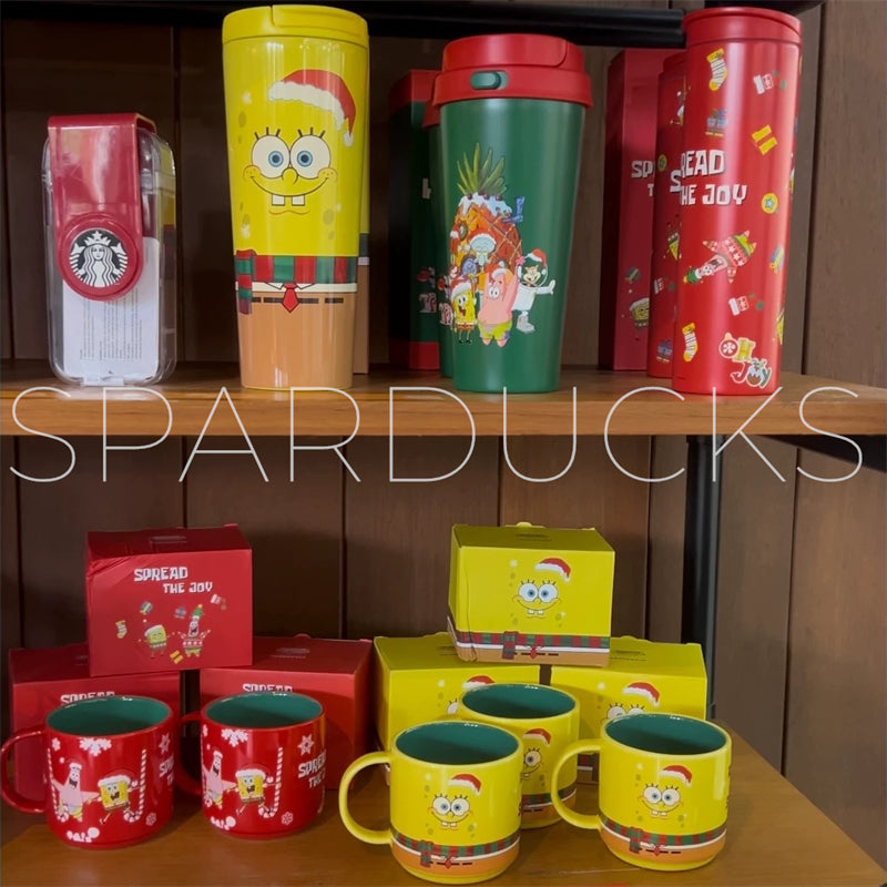10oz Indonesia SpongeBob Co-Branded Red Mug