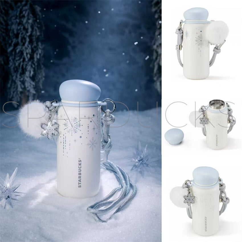 14oz Snowlit Wonderland Stainless Cup With Handle – SPARDUCKS