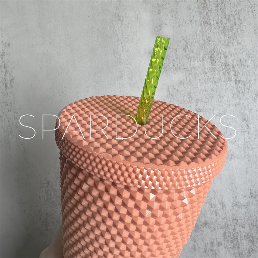 24oz PH Cantaloupe Studded Cold Cup