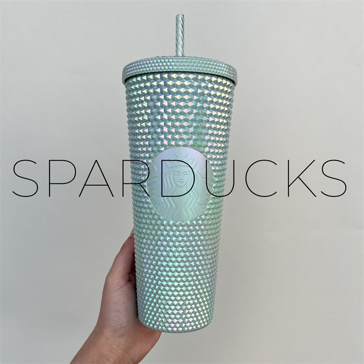 24oz Taiwan 2021 Matte Blue Studded Tumbler – SPARDUCKS