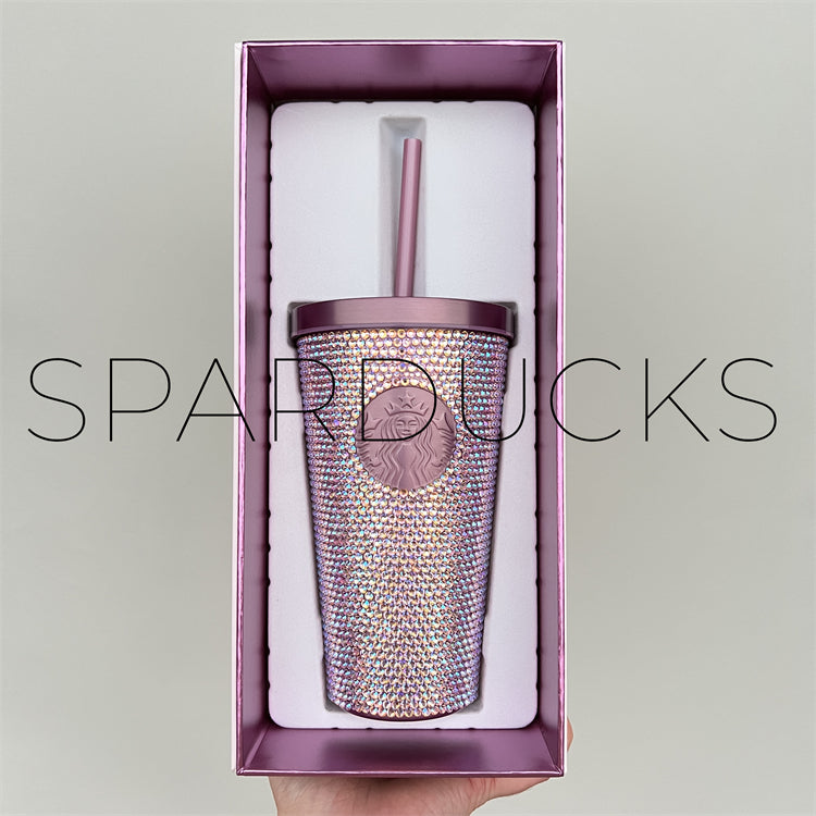 24oz China Purple Glitter Studded Tumbler – SPARDUCKS