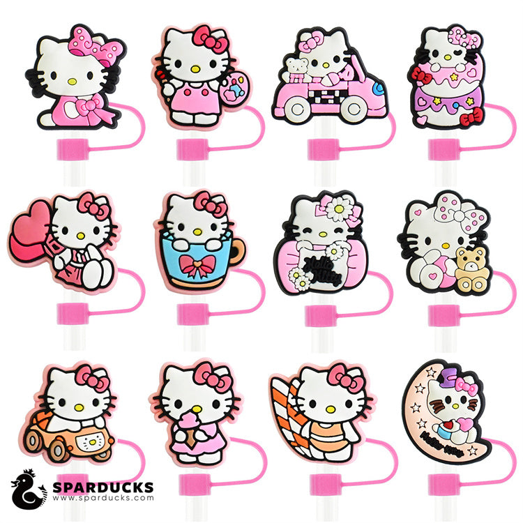 10mm Stanley Straw Toppers *12Pcs - HelloKitty