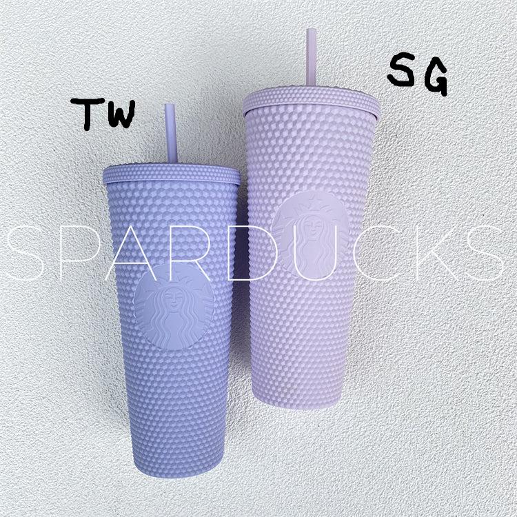 24oz Taiwan Matte Purple Studded Cold Cup