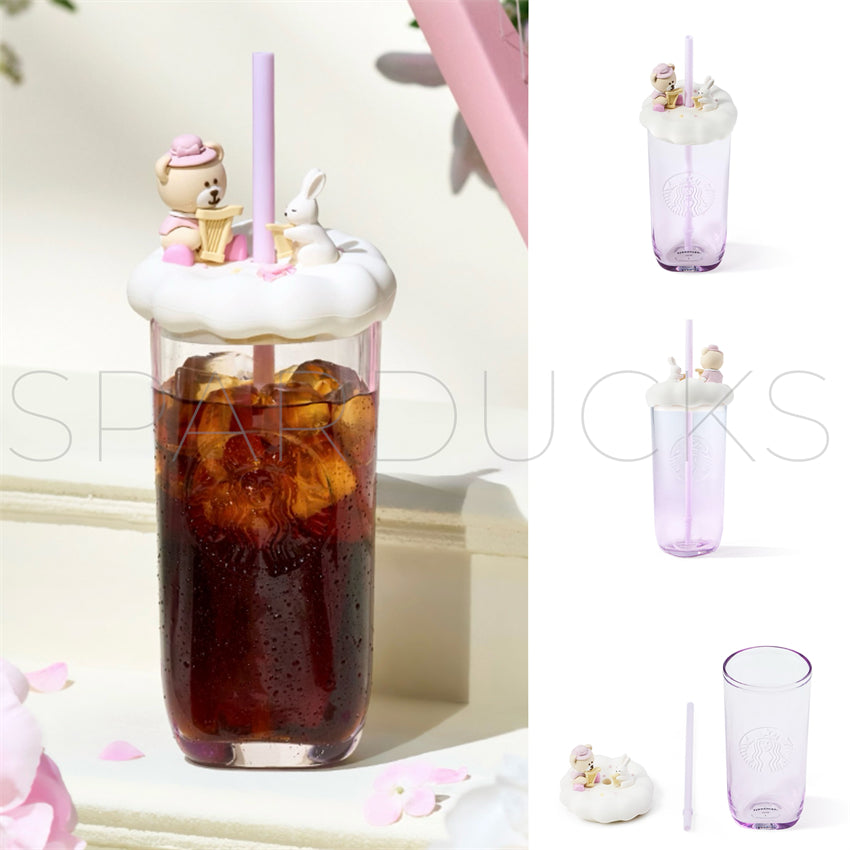 18oz China Triangle Pueple Glass