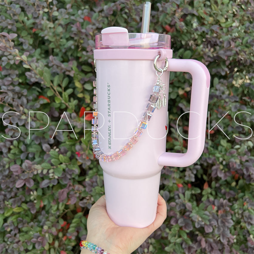 Stanley Aesthetics - Pink Crystal Chain
