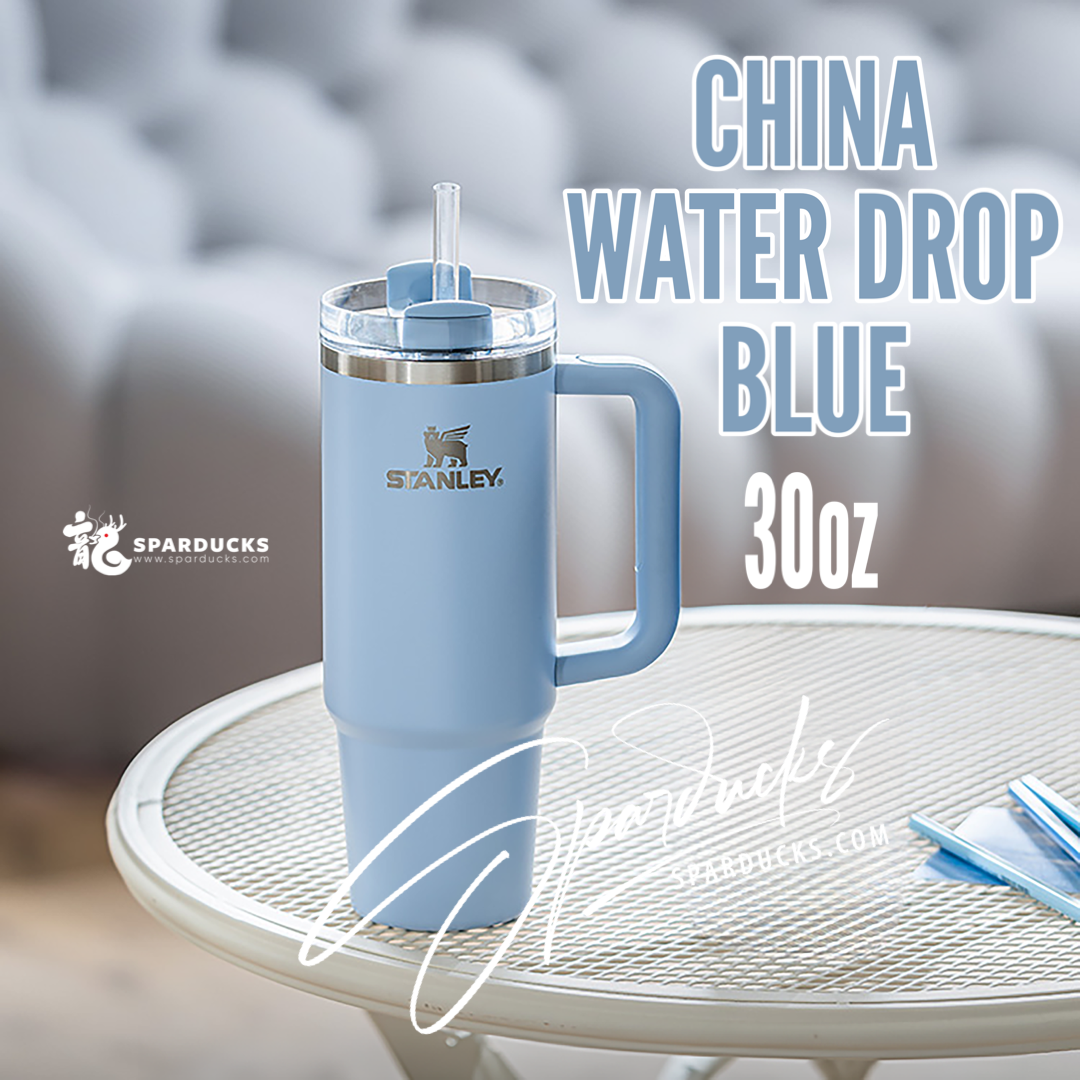 30oz China Water Drop Blue Stanley Cup