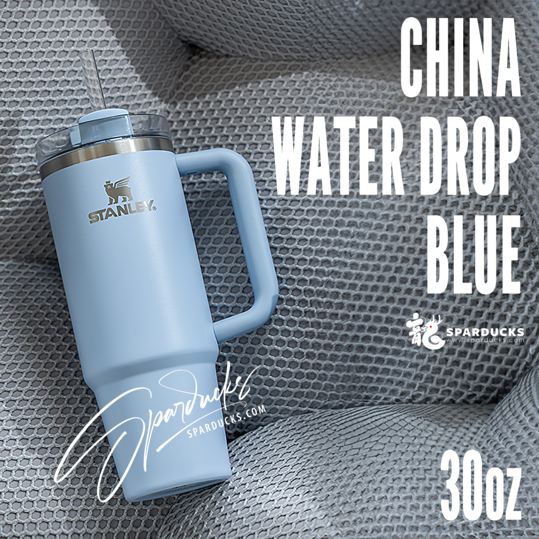 30oz China Water Drop Blue Stanley Cup