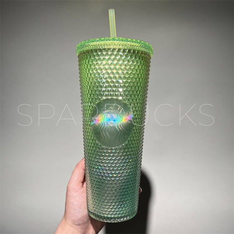 24oz China Green Apple Studded Cup