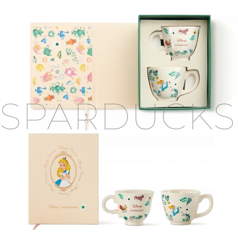 8oz China Disney Alice In Wonderland Mug Set
