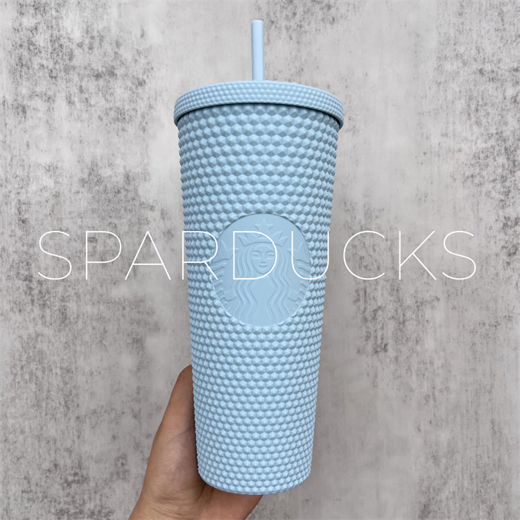 24oz Taiwan 2021 Matte Blue Studded Tumbler – SPARDUCKS