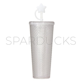 24oz Japan Clear Studded Cup with Topper