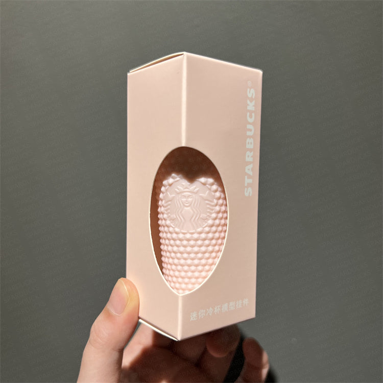 China Mini Matte Sakura Studded Ornament
