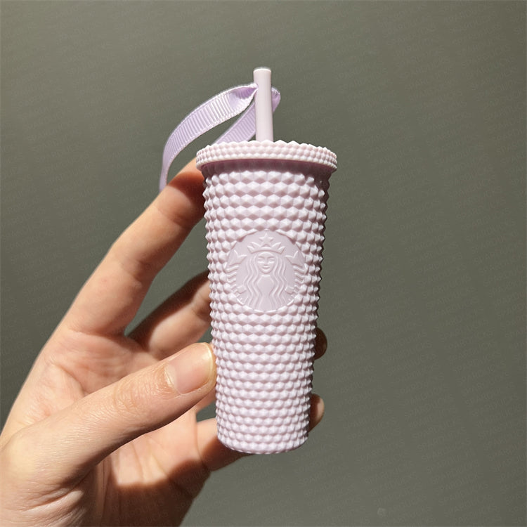 China Mini Purple Sakura Studded Ornament
