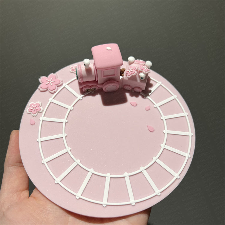 China Pink Sakura Train Coaster