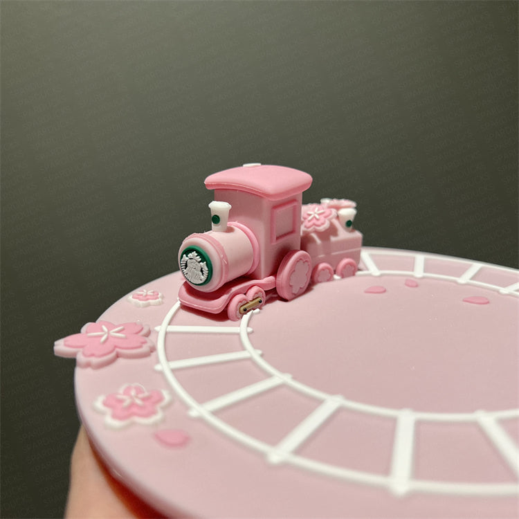 China Pink Sakura Train Coaster