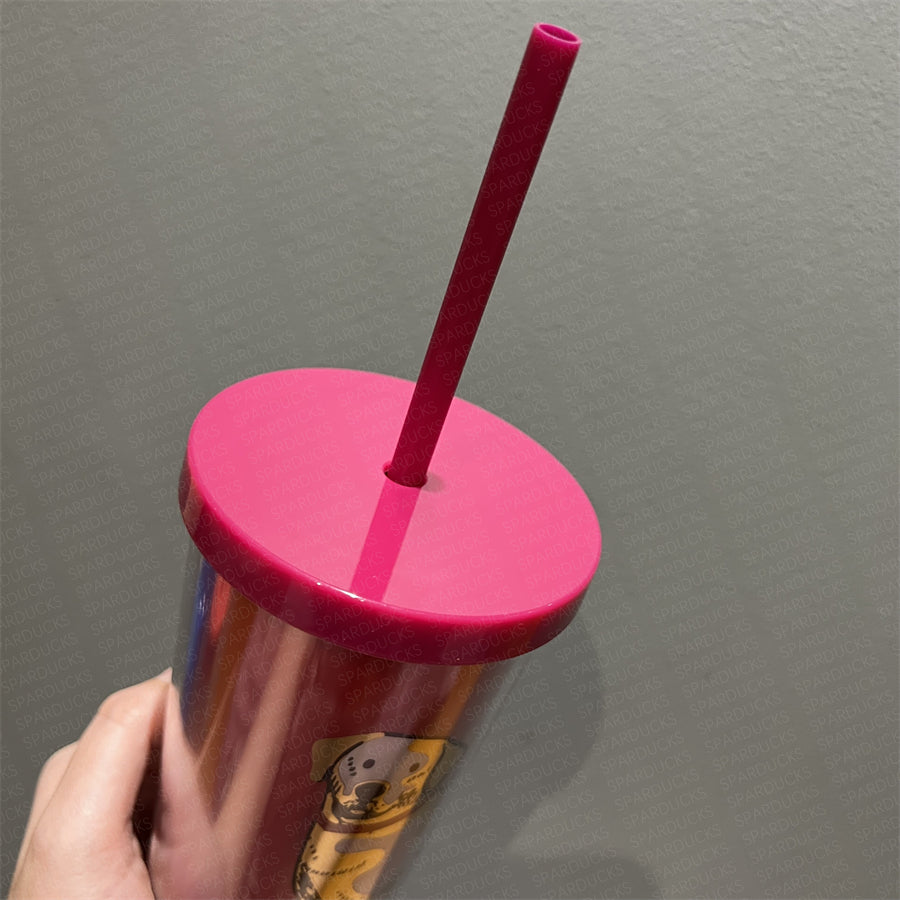 12oz 2018 Year of Dog Red Plastic Cold Cup