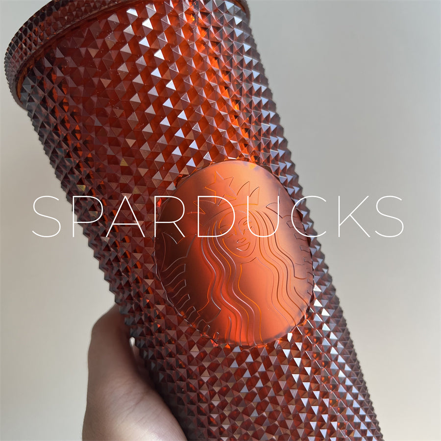 24oz China Pumpkin Studded Tumbler