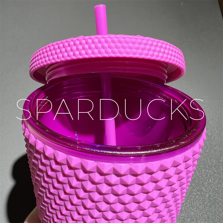 24oz Taiwan Matte Purple Studded Cold Cup