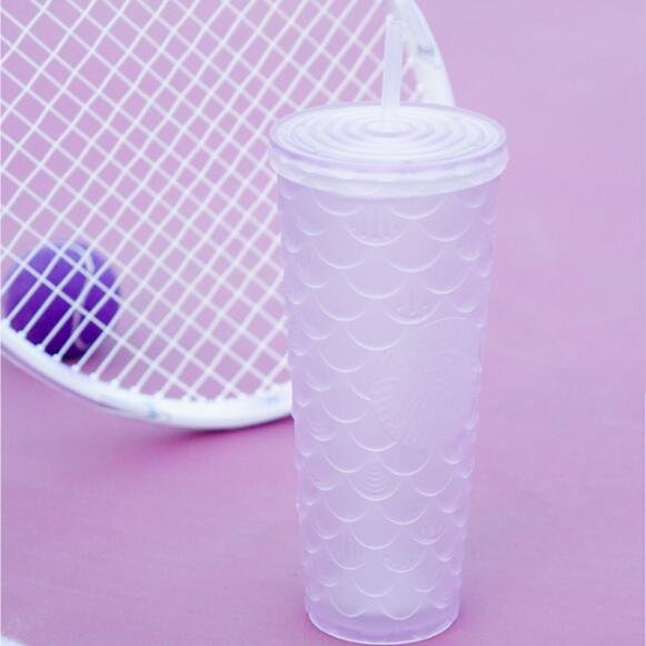 24oz China Jelly Purple Scales Cold Cup