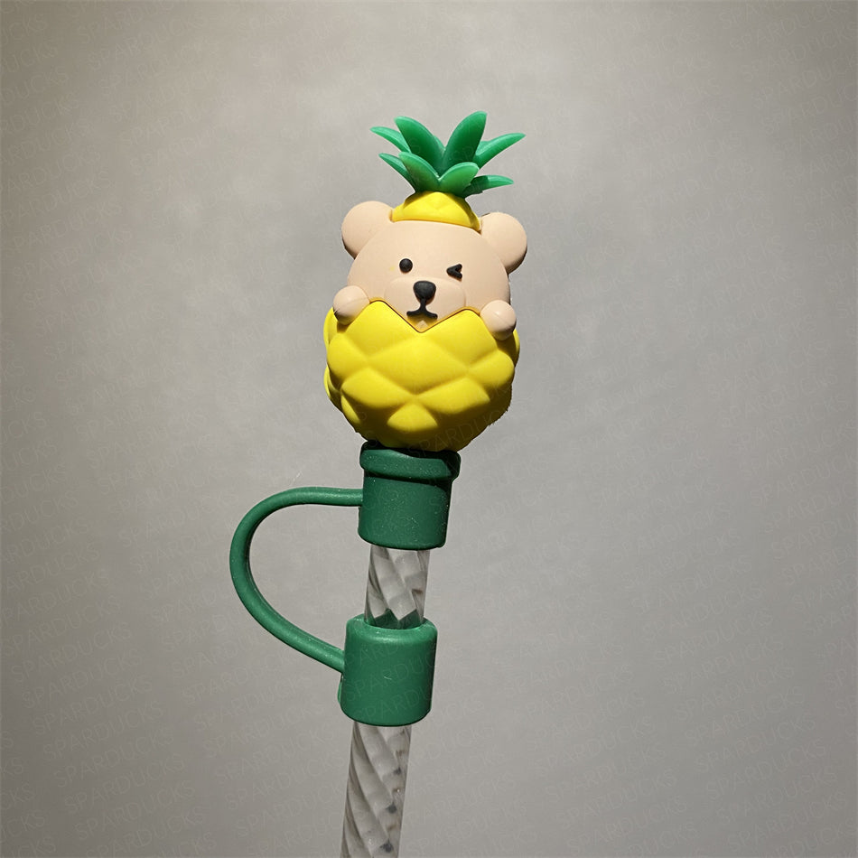Cute Straw Topper *Pineapple Bear – SPARDUCKS
