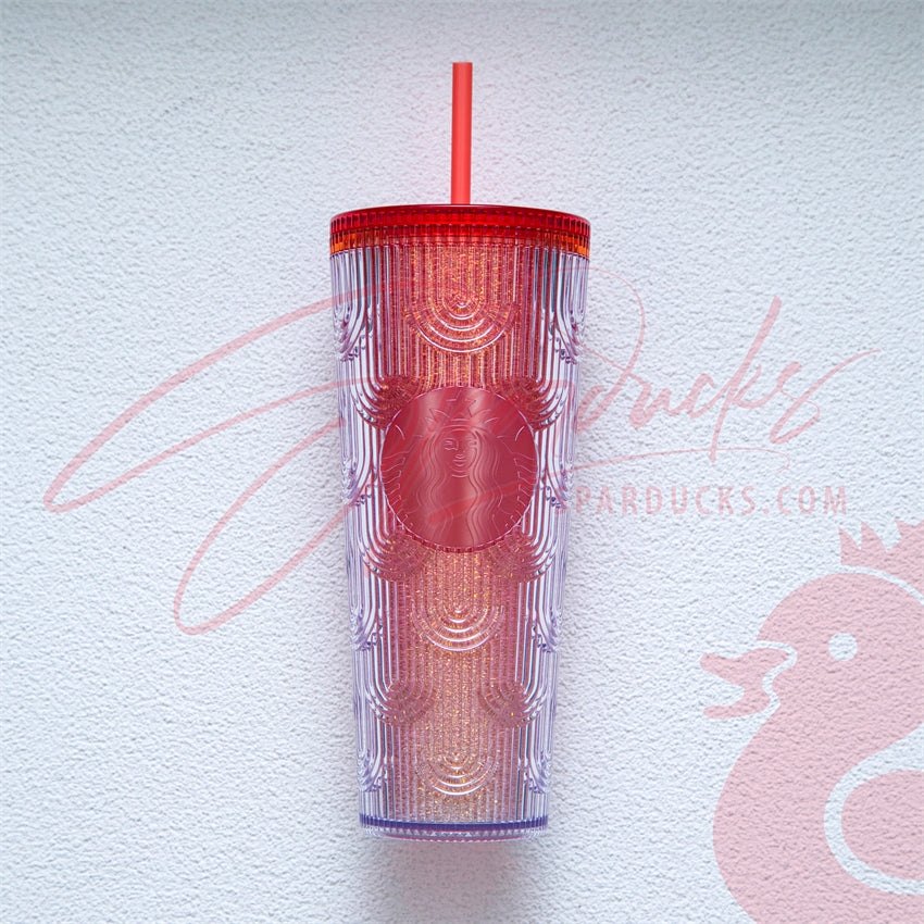 24oz China New Year Red Scales Tumbler