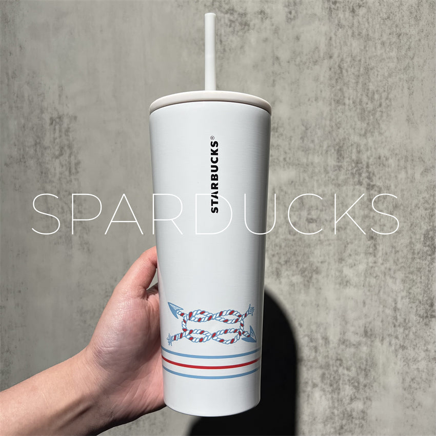 16oz Hongkong White Stainless Steel Tumbler