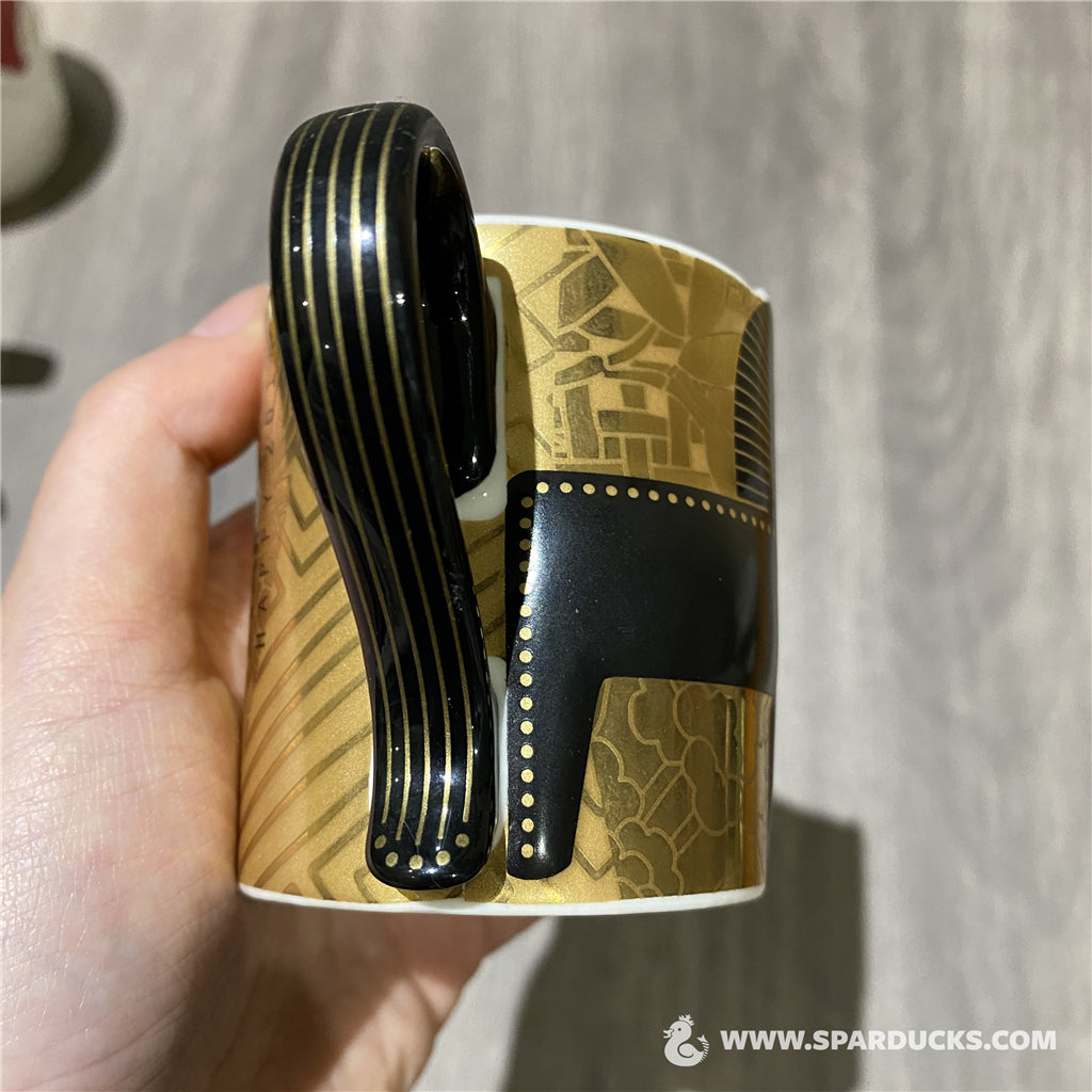 3oz Korea 2014 Blue Horse Gold Demi Mug HTF
