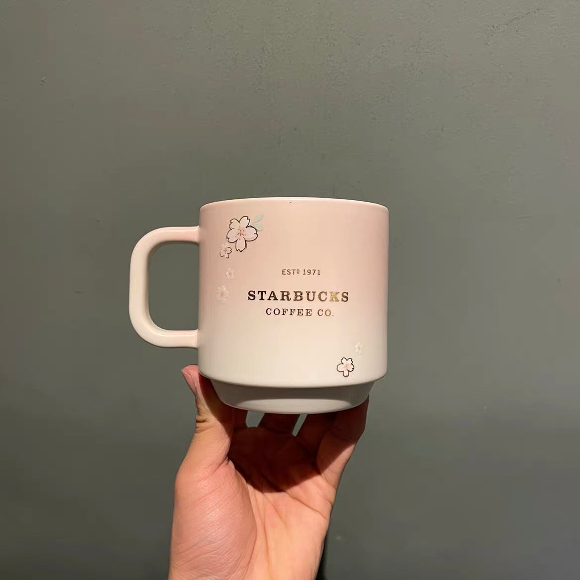 14oz China Bird with Pink Sakura Mug