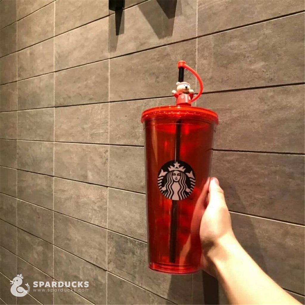 34oz China Star Youth Red Plastic Tumbler