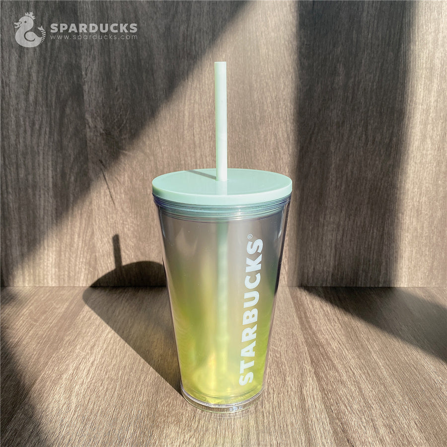 16oz Grande China Yellow Gradient Plastic Cup