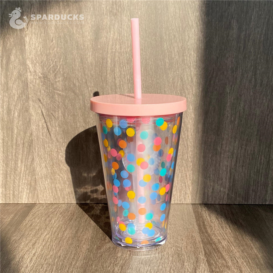 16oz Grande China Colorful Dot Plastic Cup