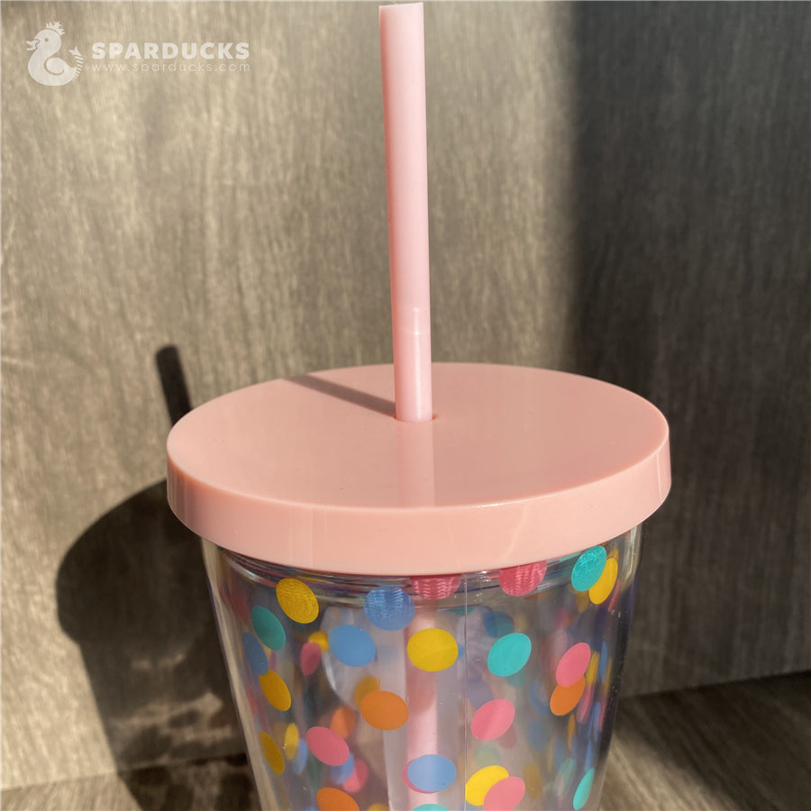 16oz Grande China Colorful Dot Plastic Cup