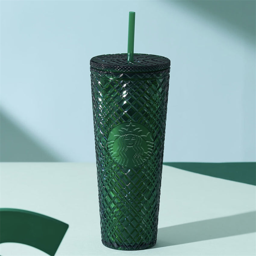 PRE ORDER Starbucks 2022 Korea Summer Dark Blue Jeweled 24oz Straw Cup