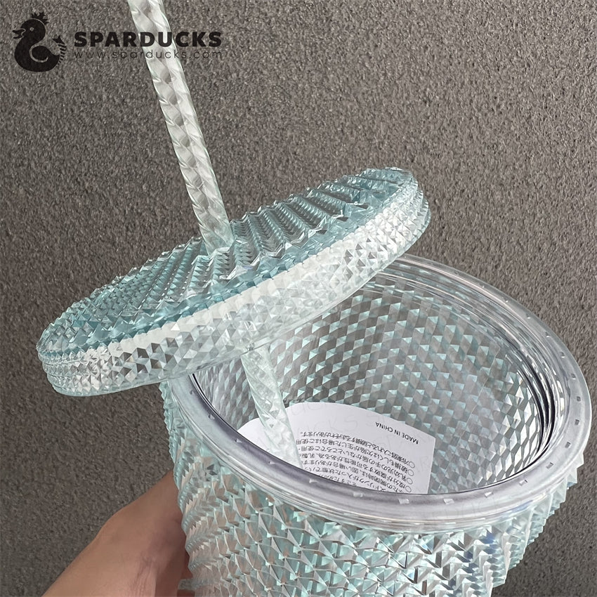 16oz Grande Japan Icy Blue Studded Tumbler