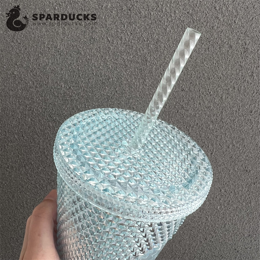 16oz Grande Japan Icy Blue studded Tumbler